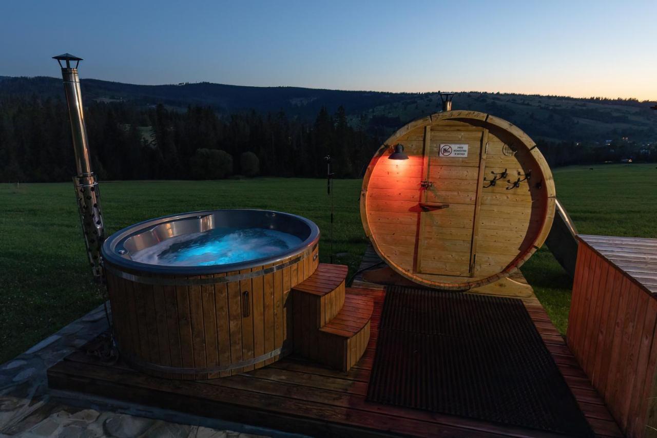 Witowianskie Domki Z Kominkiem, Jacuzzi I Sauna Dzianisz Exterior foto