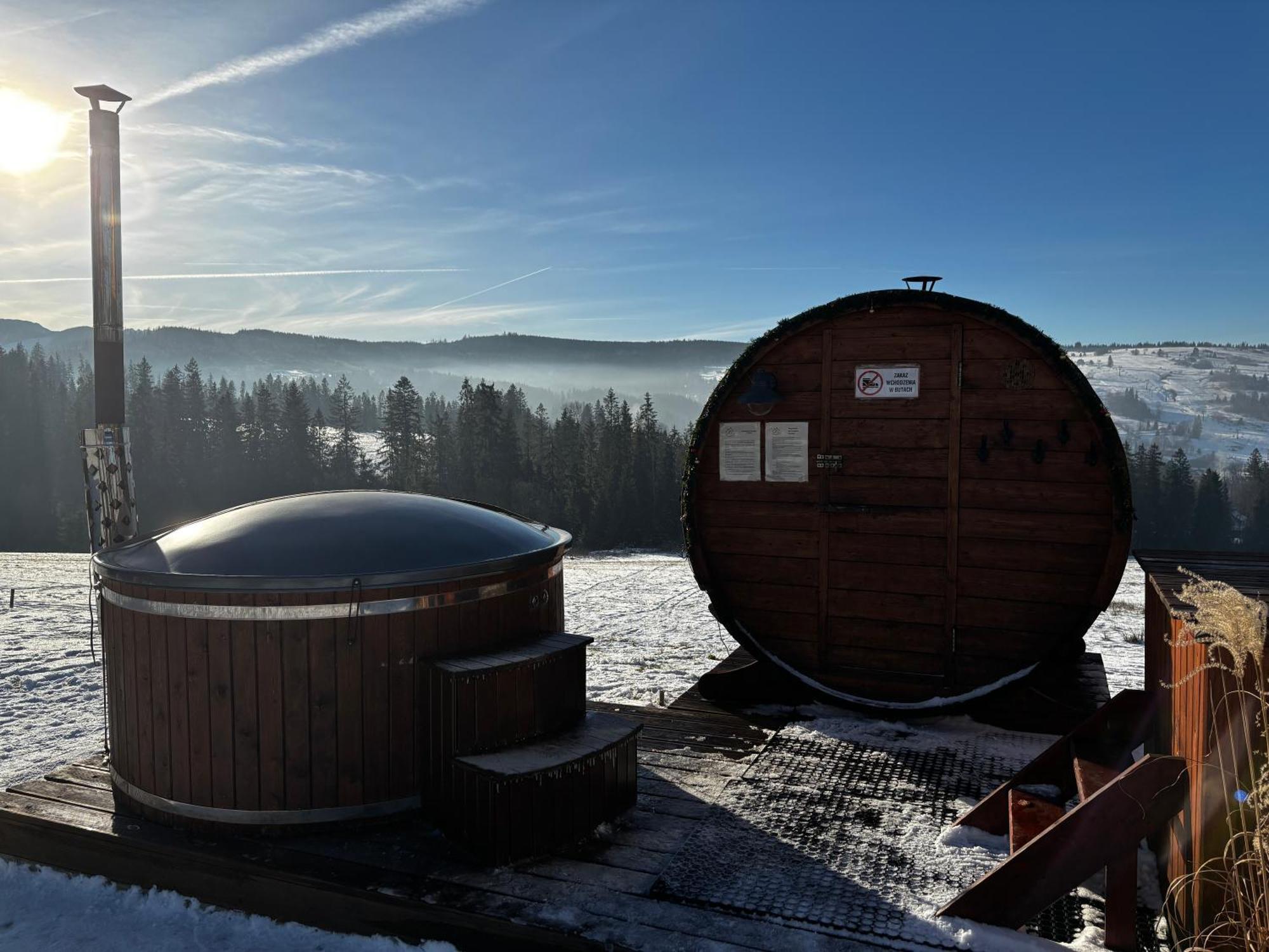 Witowianskie Domki Z Kominkiem, Jacuzzi I Sauna Dzianisz Exterior foto