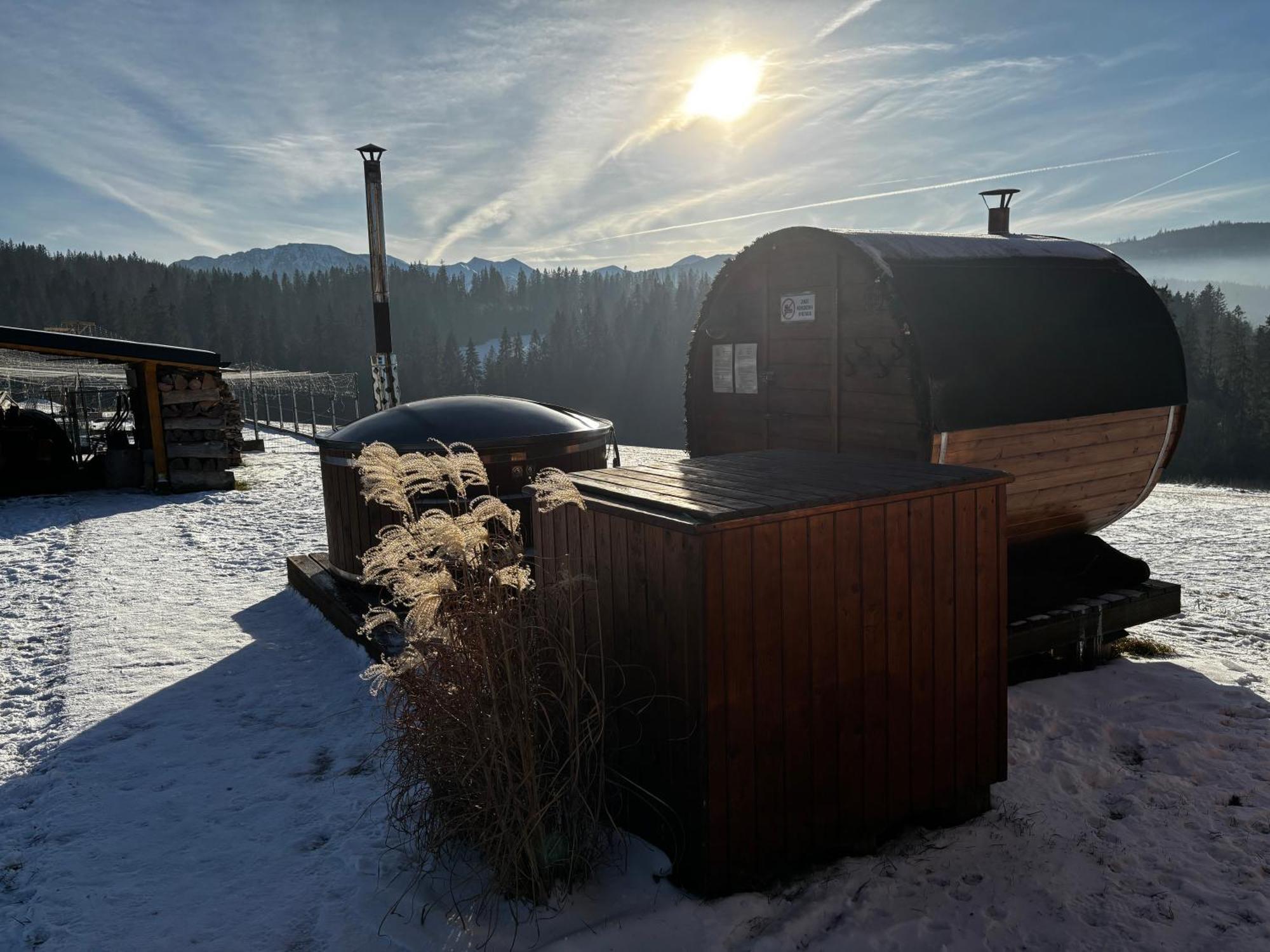 Witowianskie Domki Z Kominkiem, Jacuzzi I Sauna Dzianisz Exterior foto
